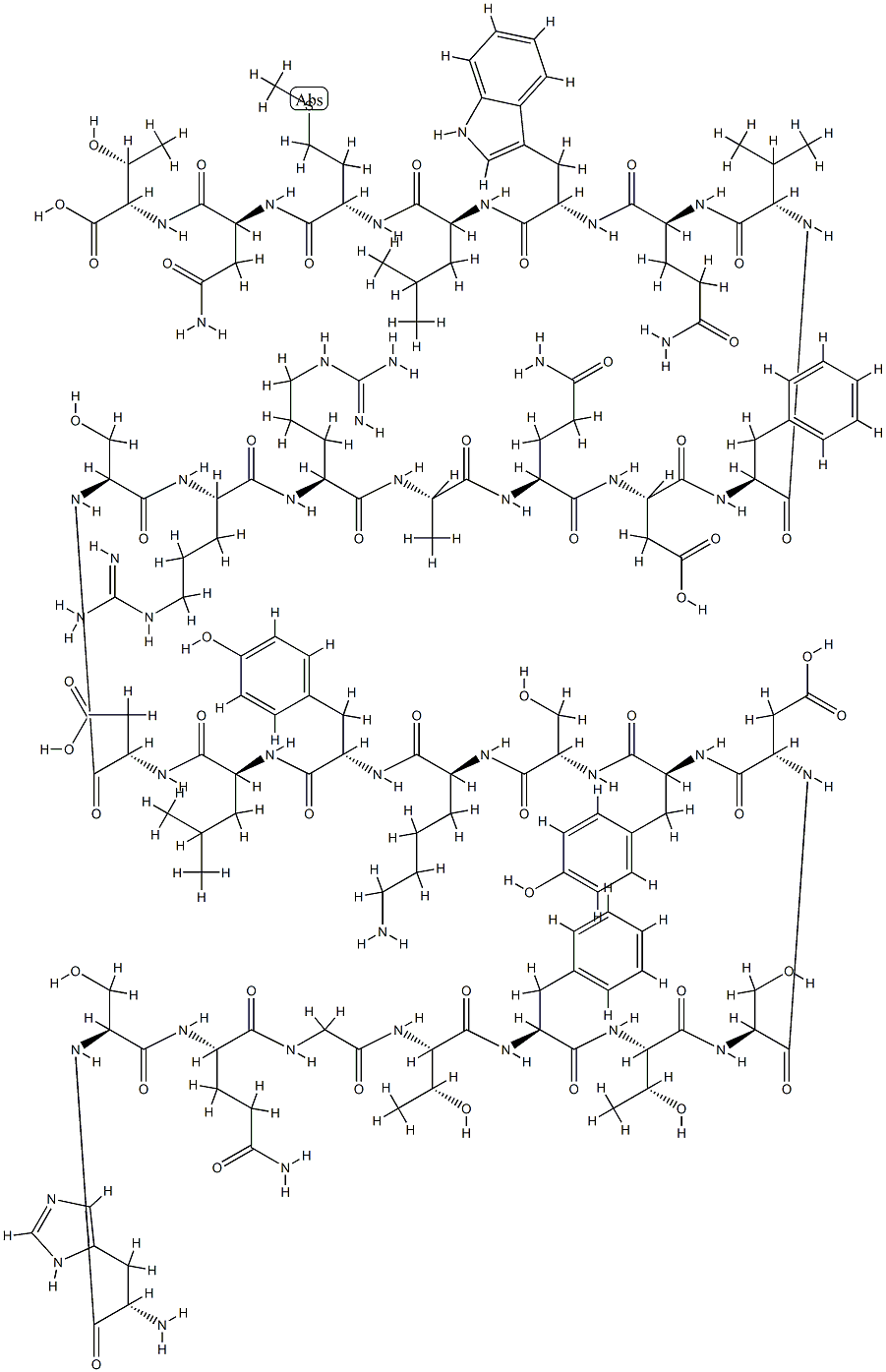 glucagon-like-immunoreactivity 구조식 이미지