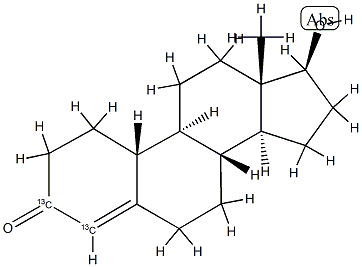 13C2-17β-Nandrolone Structure