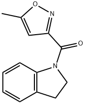 Methanone, (2,?3-?dihydro-?1H-?indol-?1-?yl)?(5-?methyl-?3-?isoxazolyl)?- 구조식 이미지