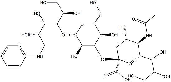 2-(N-3'-sialyllactityl)aminopyridine 구조식 이미지