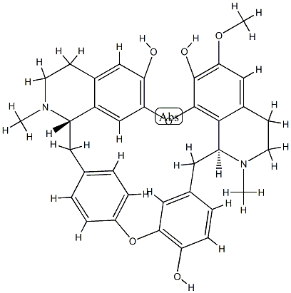 Berbaman-6',7,12-triol,6-methoxy-2,2'-dimethyl-, (1b)- (9CI) 구조식 이미지