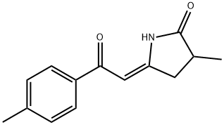 (5Z)-3-Methyl-5-[2-(4-methylphenyl)-2-oxoethylidene]-2-pyrrolidinone Structure