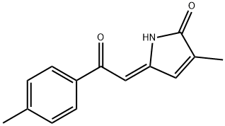 (5Z)-1,5-Dihydro-3-methyl-5-[2-(4-methylphenyl)-2-oxoethylidene]-2H-pyrrol-2-one 구조식 이미지