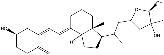 (23S,25R)-25-Hydroxyvitamin D3 26,23-lactol 구조식 이미지