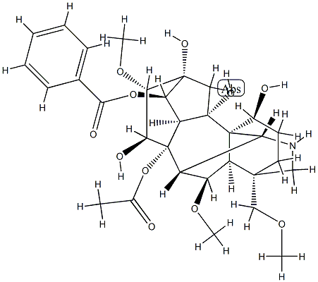 Flavaconitine 구조식 이미지