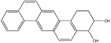 dibenz(a,h)anthracene-1,2,3,4-tetrahydro-3,4-diol Structure