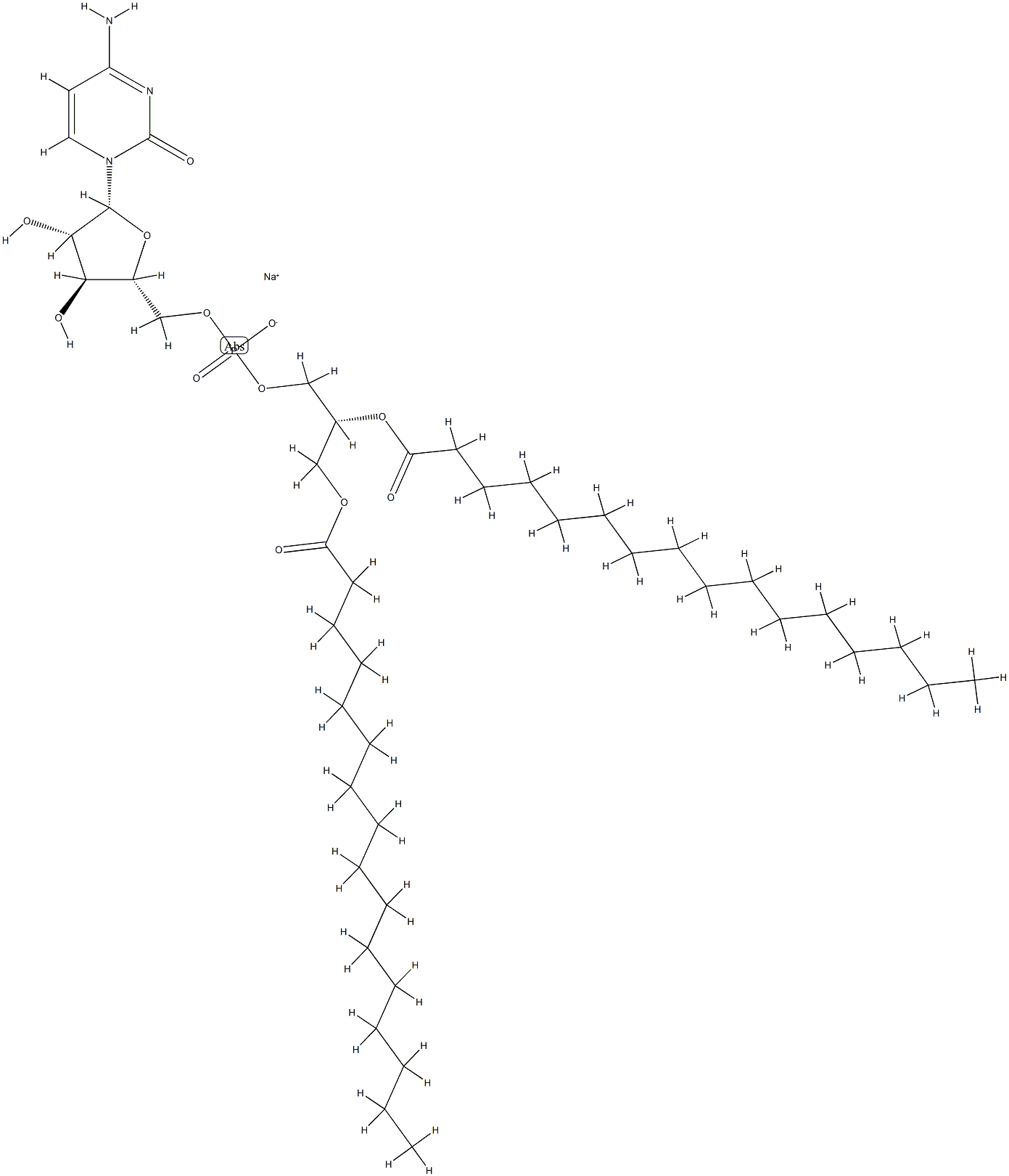 ara-CMP-dipalmitin Structure