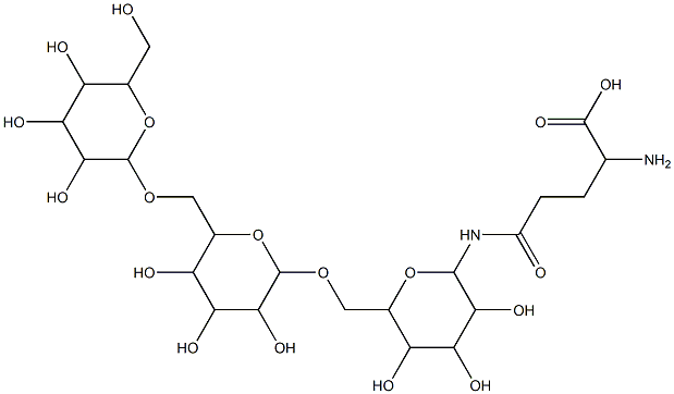 glycotriosyl glutamine 구조식 이미지