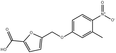 5-[(3-methyl-4-nitrophenoxy)methyl]-2-furoic acid Structure