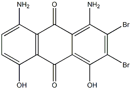 1,8-diamino-ar,ar'-dibromo-4,5-dihydroxyanthraquinone Structure