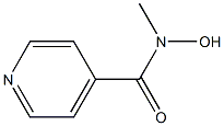 4-Pyridinecarboxamide,N-hydroxy-N-methyl-(9CI) 구조식 이미지