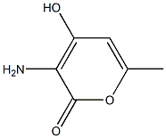 2H-Pyran-2-one,3-amino-4-hydroxy-6-methyl-(9CI) Structure