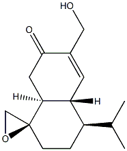 (1R)-2,3,4,4aα,8,8aβ-Hexahydro-6-hydroxymethyl-4α-isopropylspiro[naphthalene-1(7H),2'-oxiran]-7-one 구조식 이미지