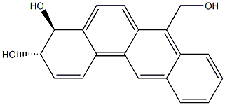 7-hydroxymethylbenz(a)anthracene-3,4-dihydrodiol Structure