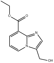 ethyl 3-(hydroxymethyl)H-imidazo[1,2-a]pyridine-8-carboxylate Structure