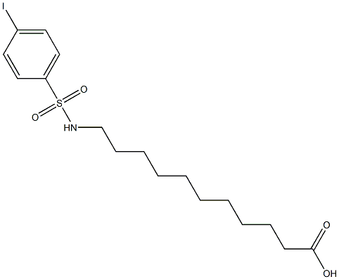 N-11-(4-iodophenylsulfonamide)undecanoic acid 구조식 이미지