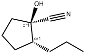 Cyclopentanecarbonitrile, 1-hydroxy-2-propyl-, (1R,2R)-rel- (9CI) Structure