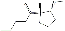 1-Pentanone,1-[(1R,2S)-2-methoxy-1-methylcyclopentyl]-,rel-(9CI) 구조식 이미지