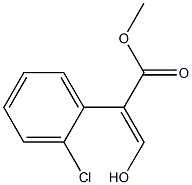 Benzeneacetic acid, 2-chloro-.alpha.-(hydroxyMethylene)-, Methyl Structure