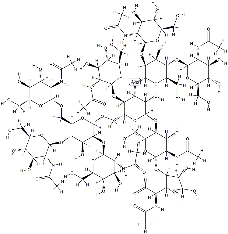 MANNOTRIOSE-DI-(N-ACETYL-D-GLUCOSAMINE)& Structure
