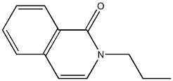 1(2H)-이소퀴놀리논,2-프로필-(9CI) 구조식 이미지