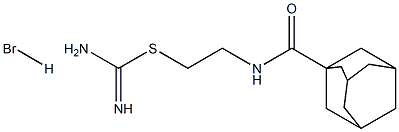 2-((Tricyclo(3.3.1.1(sup 3,7))dec-1-ylcarbonyl)amino)ethyl carbamimido thioate HBr 구조식 이미지