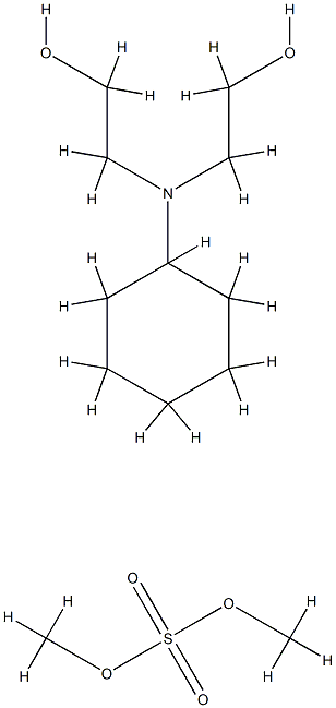 황산,디메틸에스테르,화합물2,2'-(시클로헥실이미노)비스[에탄올]단독중합체 구조식 이미지
