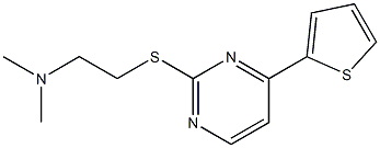 N,N-dimethyl-2-((4'-(thien-2''-yl)pyrimidin-2'-yl)thio)ethylamine Structure