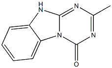 1,3,5-Triazino[1,2-a]benzimidazol-4(1H)-one,2-methyl-(9CI) 구조식 이미지