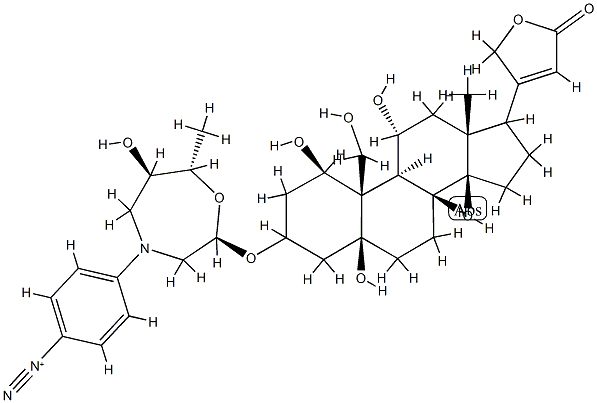 4-aminobenzenediazonium ouabain Structure