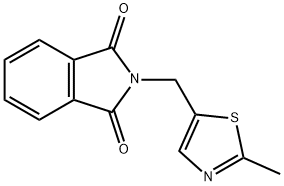 2-[(2-Methyl-5-thiazolyl)methyl]-1H-isoindole-1,3(2H)-dione 구조식 이미지