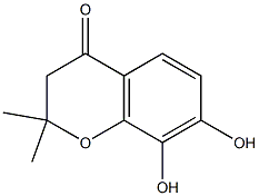 4H-1-Benzopyran-4-one,2,3-dihydro-7,8-dihydroxy-2,2-dimethyl-(9CI) Structure