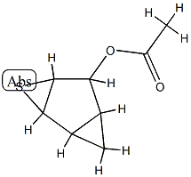 3-Thiatricyclo[4.1.0.02,4]heptan-5-ol,acetate,(1-alpha-,2-bta-,4-bta-,5-bta-,6-alpha-)-(9CI) Structure