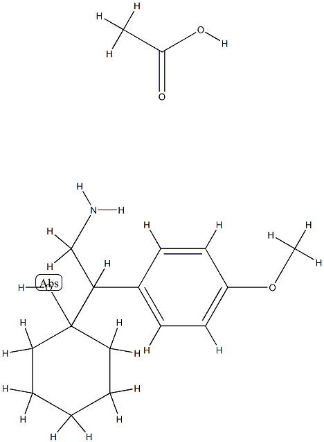 1-(2-AMINO-1-(4-METHOXYPHENYL)ETHYL)CYCLOHEXANOL HOAC SALT Structure