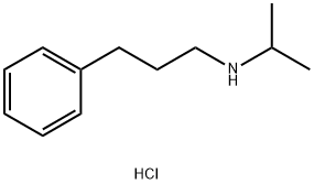 N-isopropyl-3-phenyl-1-propanamine hydrochloride 구조식 이미지