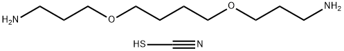 thiocyanic acid, compound with 3,3'-[butane-1,4-diylbis(oxy)]bis[propylamine] (1:1) Structure