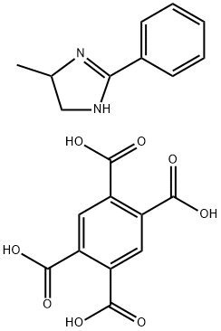 benzene-1,2,4,5-tetracarboxylic acid, compound with 4,5-dihydro-4-methyl-2-phenyl-1H-imidazole (1:2) Structure