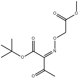 Butanoic acid, 2-[(2-Methoxy-2-oxoethoxy)iMino]-3-oxo-, 1,1-diMethylethyl ester, (Z)- Structure