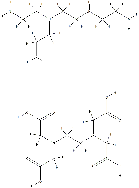 N,N'-ethylenebis[N-(carboxymethyl)glycine], compound with N2-aminoethyl-N'-[2-[(2-aminoethyl)amino]ethyl]ethyl-1,2-diamine Structure