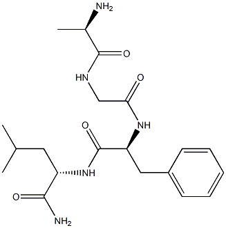 enkephalinamide-Leu, de-Tyr(1)-Ala(2)- 구조식 이미지