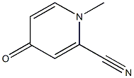 2-Pyridinecarbonitrile,1,4-dihydro-1-methyl-4-oxo-(9CI) 구조식 이미지