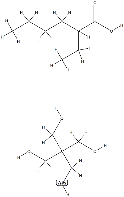 2,2-비스(히드록시메틸)-1,3-프로판디올-2-에틸헥사노에이트 구조식 이미지