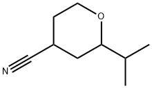 2H-Pyran-4-carbonitrile,tetrahydro-2-(1-methylethyl)-(9CI) Structure