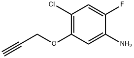 4-chloro-2-fluoro-5-(prop-2-yn-1-yloxy)aniline(WX191843) Structure