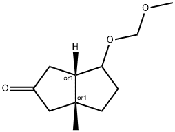 2(1H)-Pentalenone,hexahydro-6-(methoxymethoxy)-3a-methyl-,(3aR,6aS)-rel-(9CI) 구조식 이미지