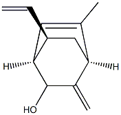 Bicyclo[2.2.2]oct-5-en-2-ol, 7-ethenyl-5-methyl-3-methylene-, (1R,4S,7R)-rel- (9CI) Structure