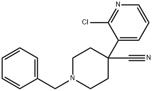 1-Benzyl-4-(2-Chloropyridin-3-Yl)Piperidine-4-Carbonitrile(WXC03107) Structure