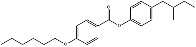 (±)-4-(2-methylbutyl)phenyl 4'-(hexyloxy)benzoate Structure