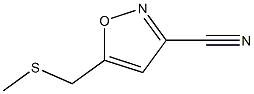 3-Isoxazolecarbonitrile,5-[(methylthio)methyl]-(9CI) Structure