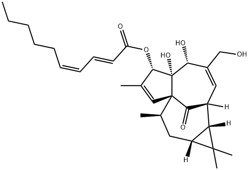 3-O-(2'E,4'Z-Decadienoyl)ingenol Structure